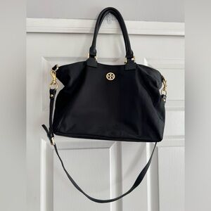 Tory Burch Black Nylon Tote Bag